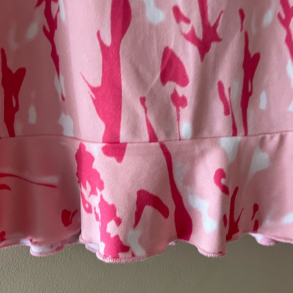 Golftini Light Pink Skort with Dark Pink & White Abstract Streak Print - Picture 14 of 16